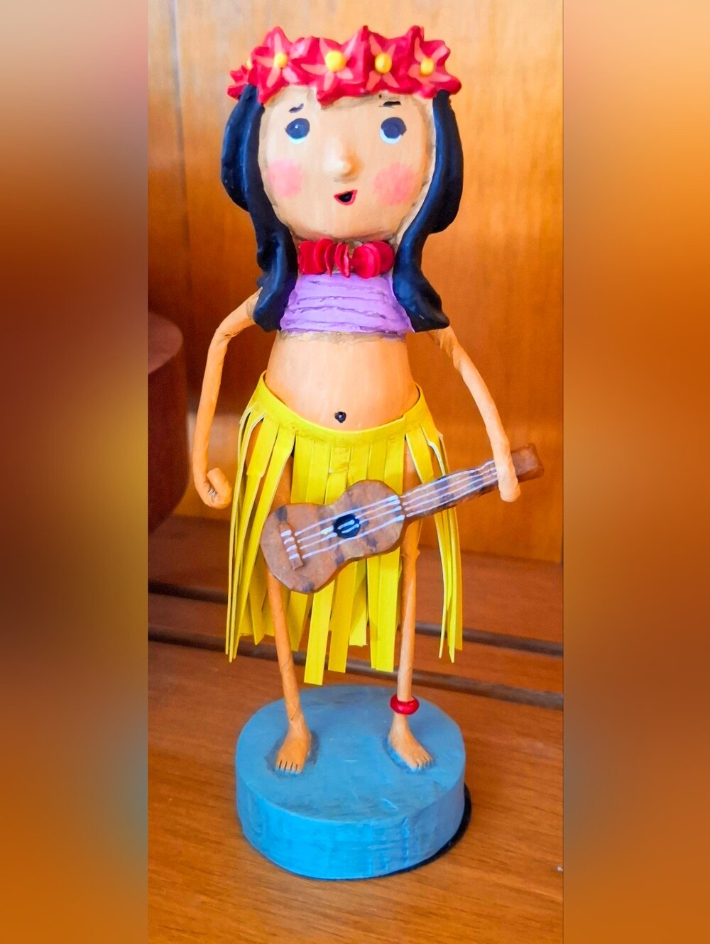 Lori Mitchell Hula Figure with Ukulele
